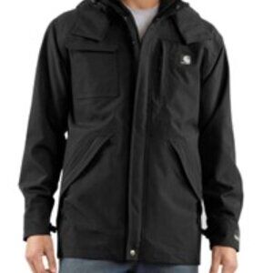 Carhartt Men’s Heavy Duty Black Winter Jacket 2XL – Hooded & Lined - C72